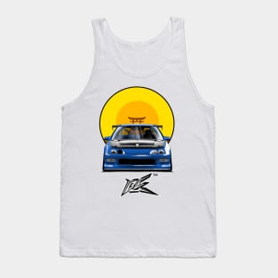 integra type r racecar lowered blue Tank Top